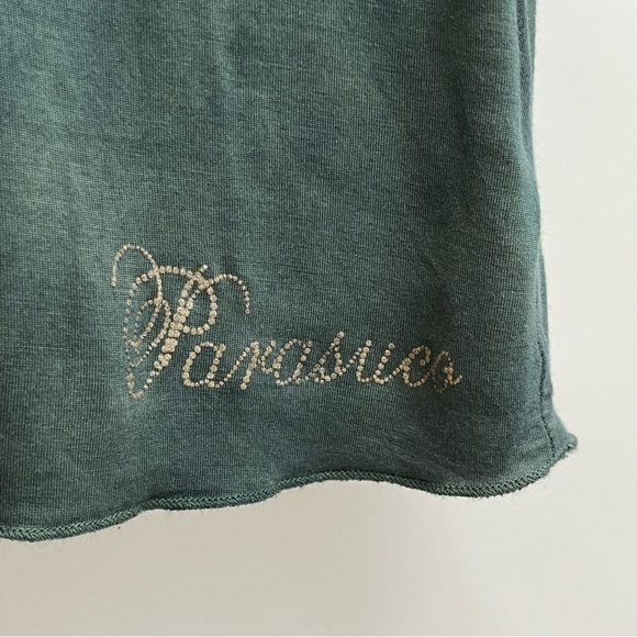 Parasuco Vintage Shirt - Silk Blend Y2K Layered Sheer Short Sleeve Blouse Large - Picture 4 of 6